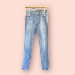 GapKids 12 regular super skinny light wash jeans with adjustable waist